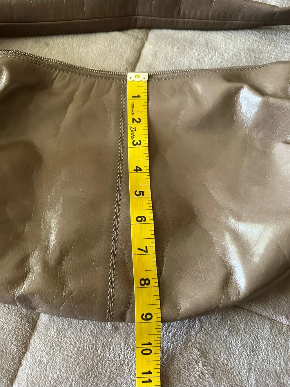 Banana Republic Taupe Hobo Leather Shoulder Bag